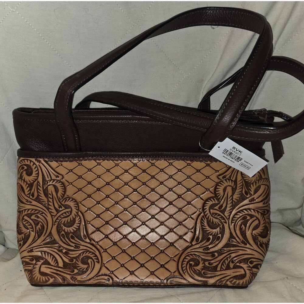 SVK 977  Collection Genuine Leather Handbag-  New With Tags